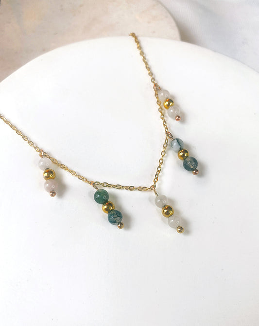 DAPHNEE (Agate Moss) | Necklace