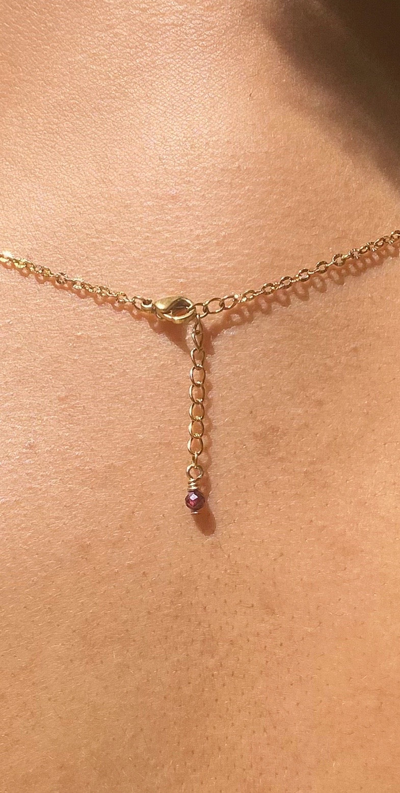 DEW (Garnet) | Necklace