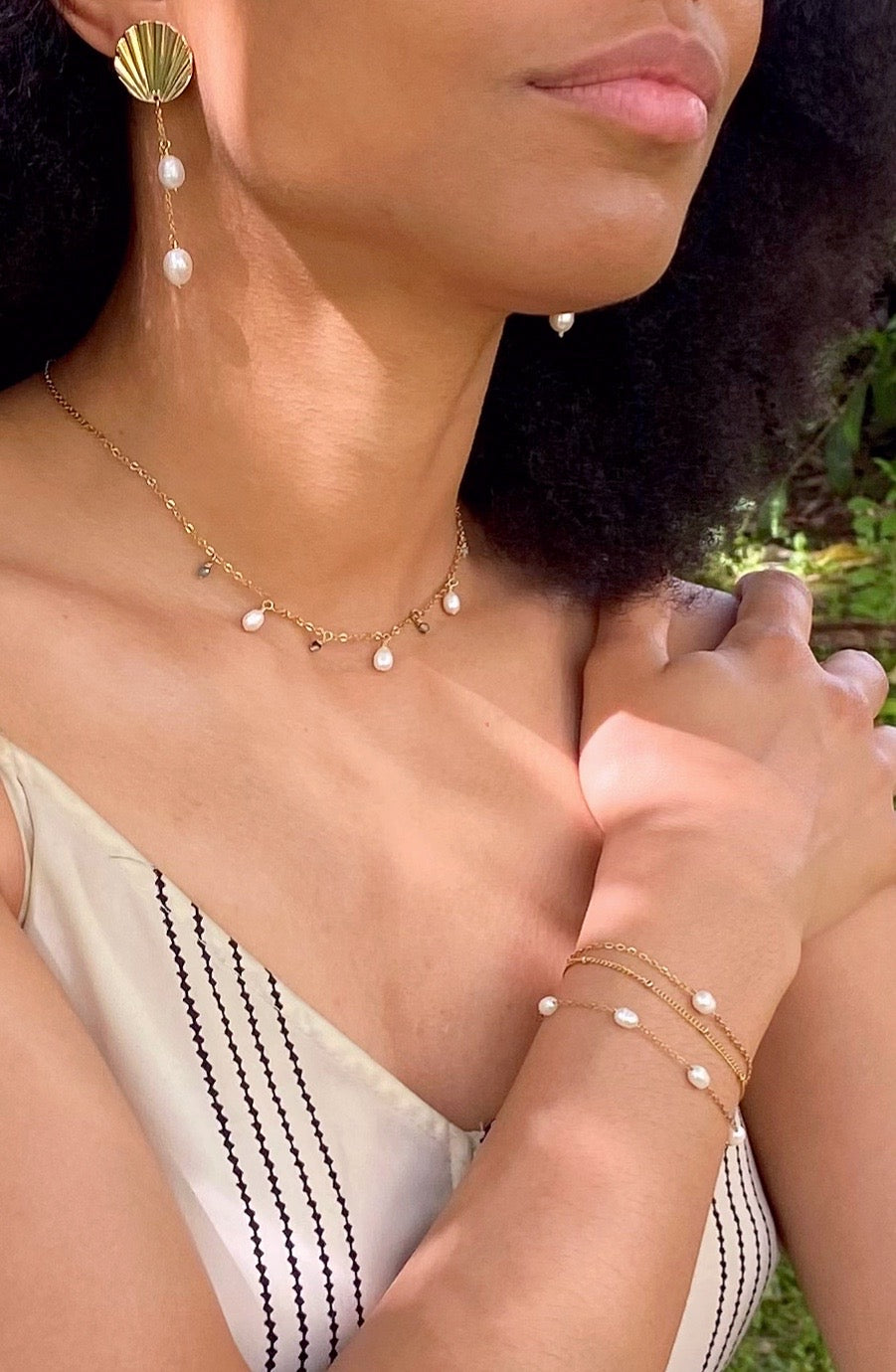 DEW (Agate Moss) | Necklace