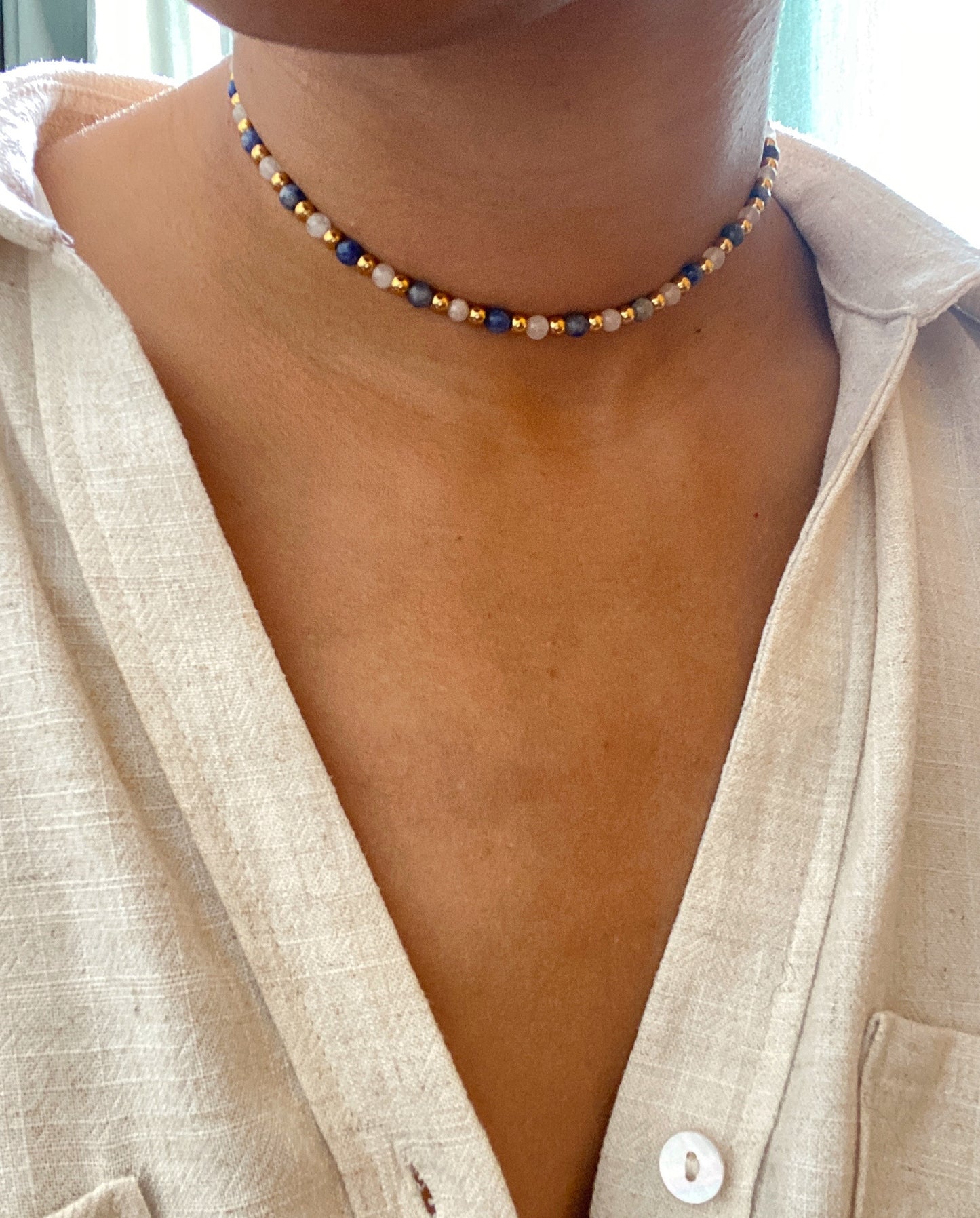 CLEOPATRA (Sodalite) | Necklace