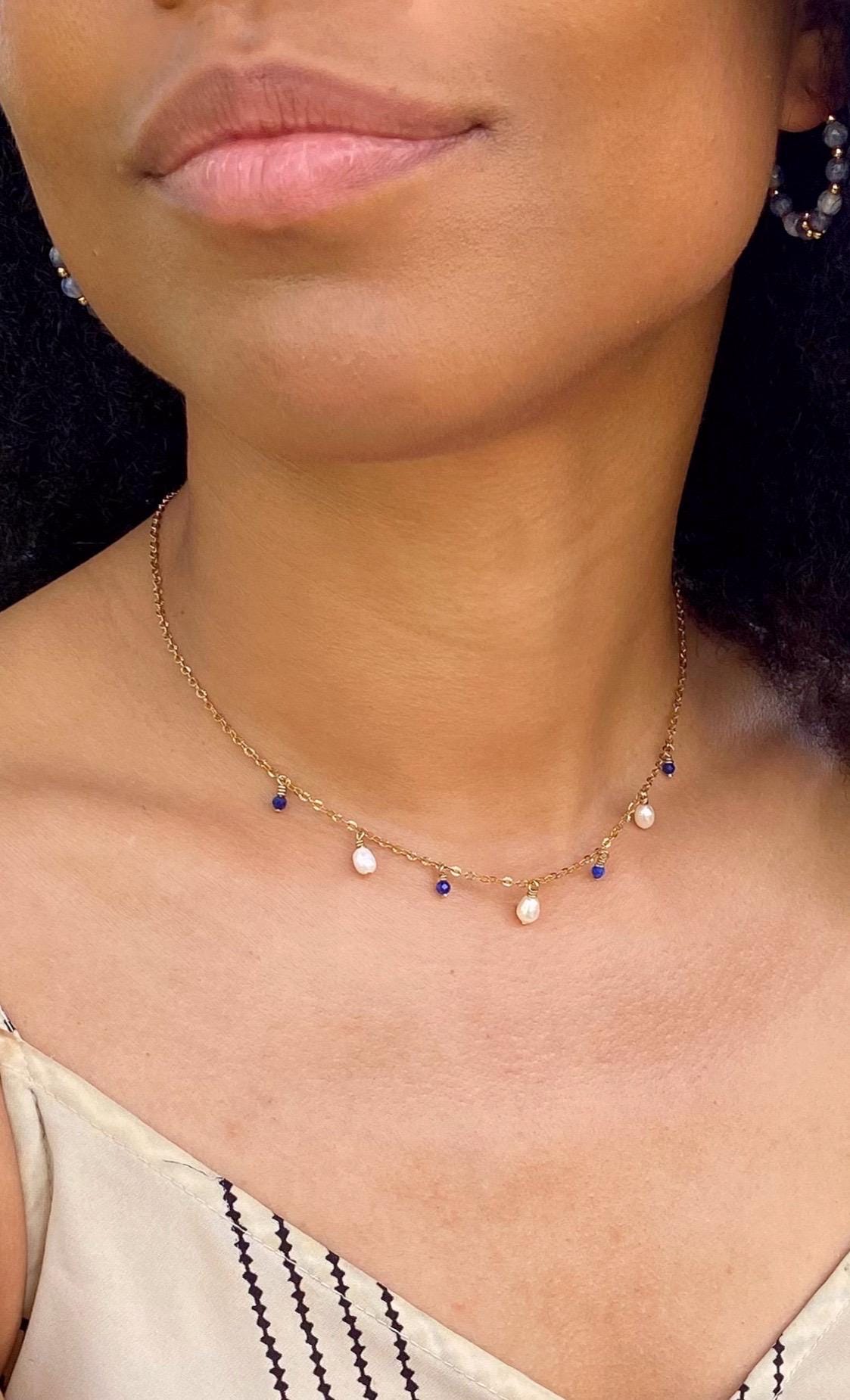 BLOOM (Lapis Lazuli) | Necklace